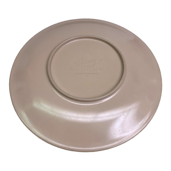 VTG 60’s-70’s LOURNAY MELMAC MCM Melamine Snack Dessert Plates Pastel Set of 7 - Picture 8 of 11